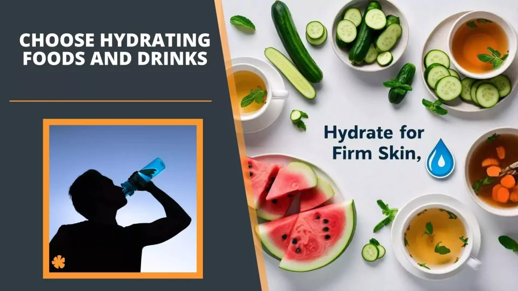 Choose Hydrating Foods and Drinks