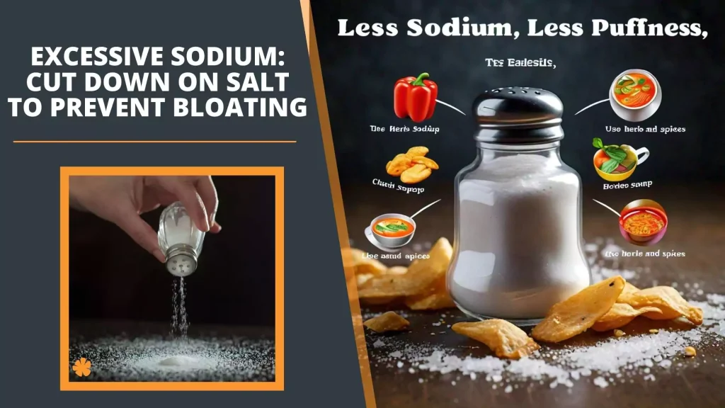  Excessive Sodium Cut Down on Salt to Prevent Bloating